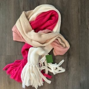 Kate Spade Colorblock Scarf, Pink, NWT